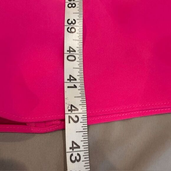 Amanda Uprichard Mandy Midi Dress Strapless Hot Pink High Slit Size Large - Picture 11 of 12